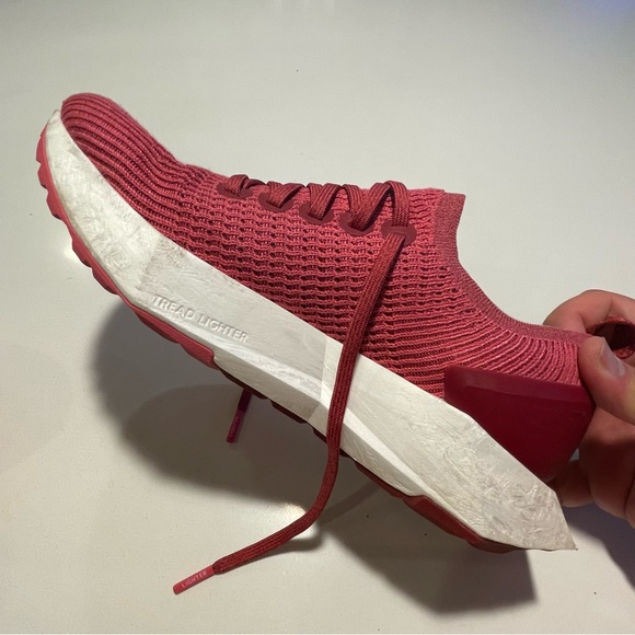 ALL BIRDS - Mens Tree Flyer Running Shoes, Lux Pink Blizzard - Picture 12 of 15